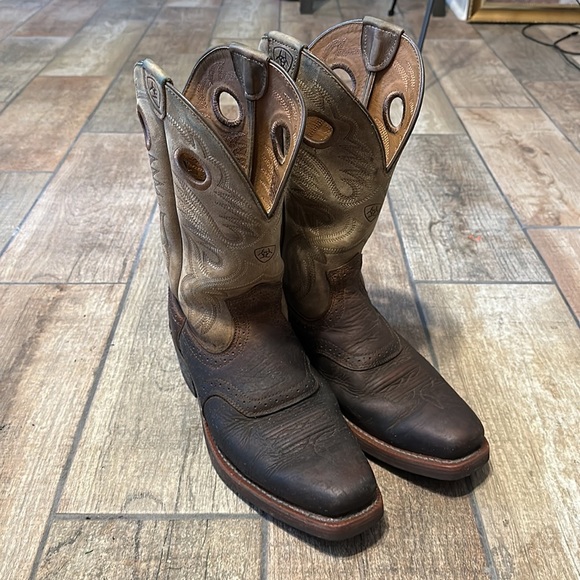 Ariat Men’s‎ Brown Heritage Roughstock Leather Western Boot - Picture 2 of 10